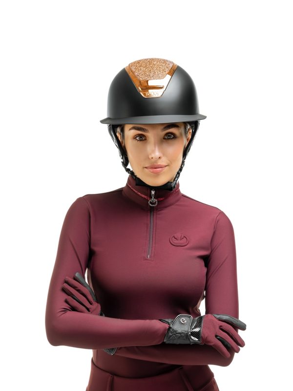 bluzka jeździecka damska Frosty Elegance przód